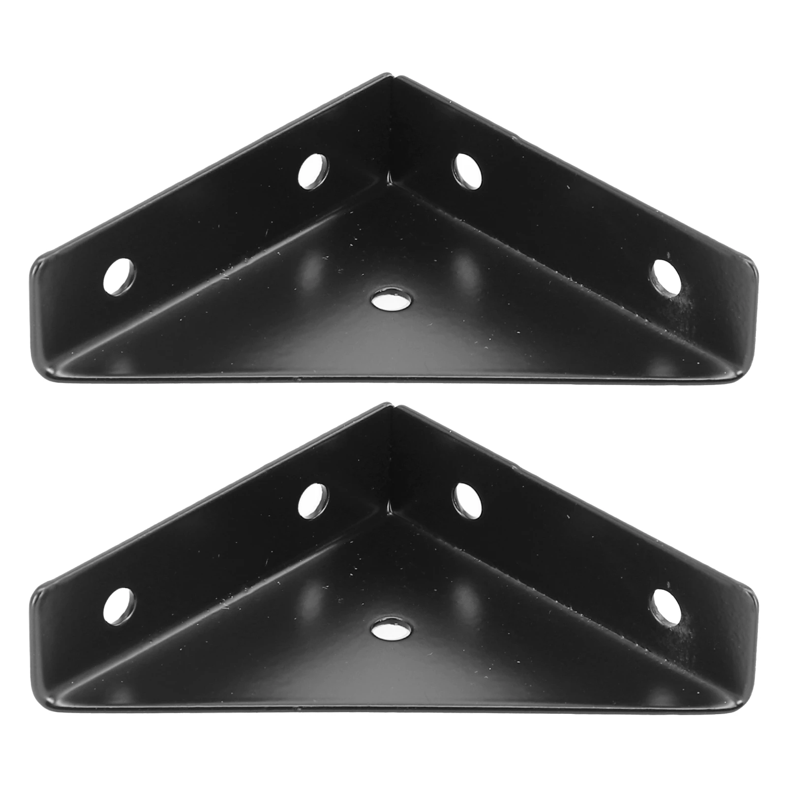 Description Picture 3 of item4PCS Heavy Iron Angle Corner Brackets Protector Right Angle Corner Stand  Furniture Hardware  For Holding Mounting Fixing