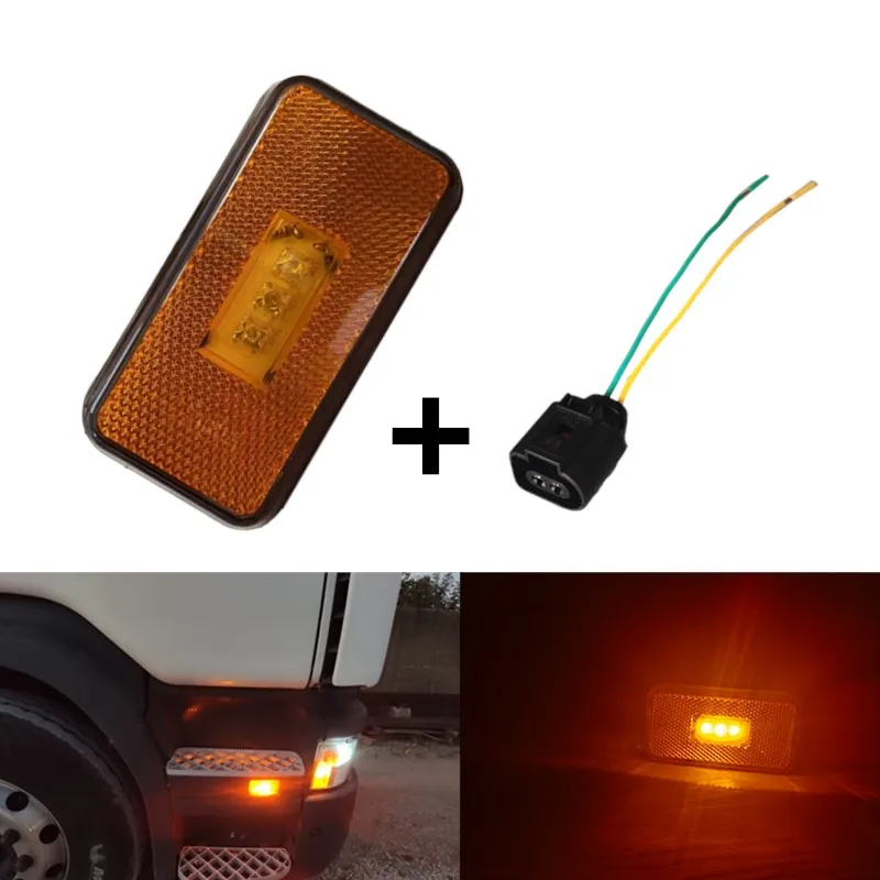 1 × 24 12v アンバー Led スカニア 6 シリーズリフレクター用