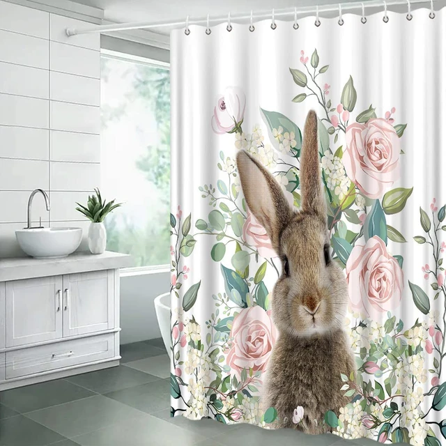 Juego de cortina de ducha lavable de alta calidad, cortinas de frutas para  sala de estar, decoración de baño de poliéster impermeable con ganchos -  AliExpress