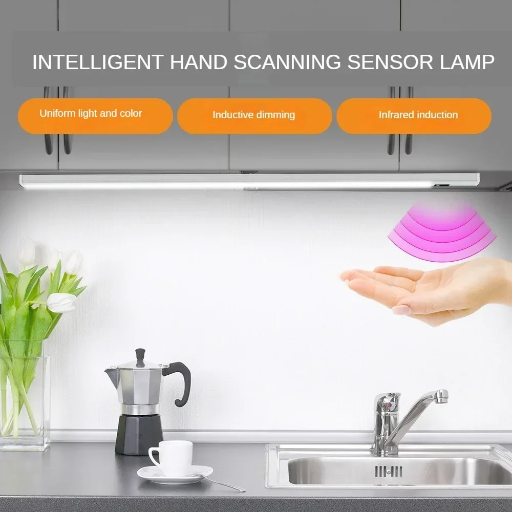 

Motion Sensor Light Wireless LED Night Light USB Rechargeable Night Lamp Cabinet Wardrobe Lamp Under Backlight For Kitchen USB