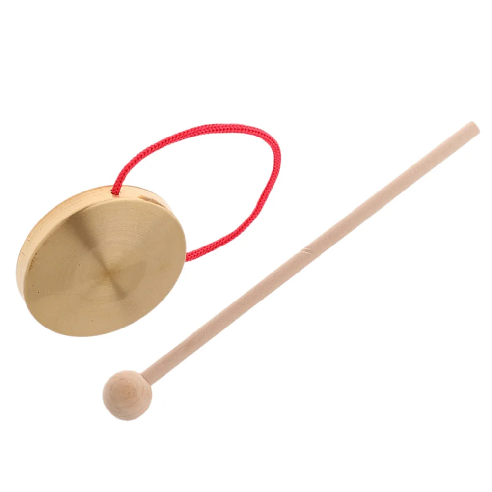 

Chinese Hand Gong Chinese Gong with Mallet with Play Drumstick for Traditional Cymbals Opera Instrument