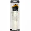 Angular Paint Brushes Set, 6Pcs Angled Paintbrushes for Acrylic Oil Watercolor Gouache Painting, Nylon Angle Shader Brush 5