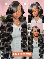 Perruques Lace Front HD Transparentes 13x6 en Cheveux Humains, Ondulation Body Wave, Densité 250 300, 30 40 Pouces, Perruque Lace Frontal 13x4 Ondulation Water Wave, Perruque Closure 5x5 5