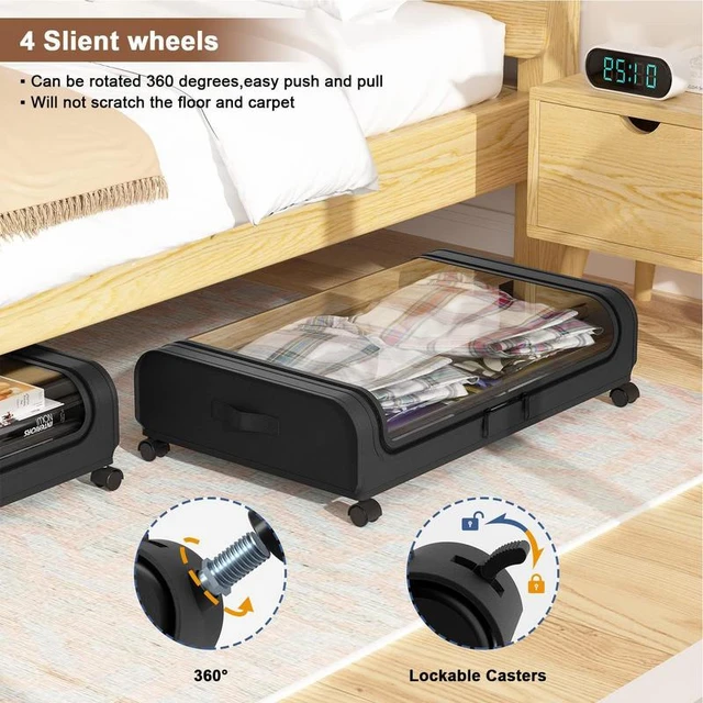 Plastic Container Multi-Functional Storage Bin Under Bed Storage