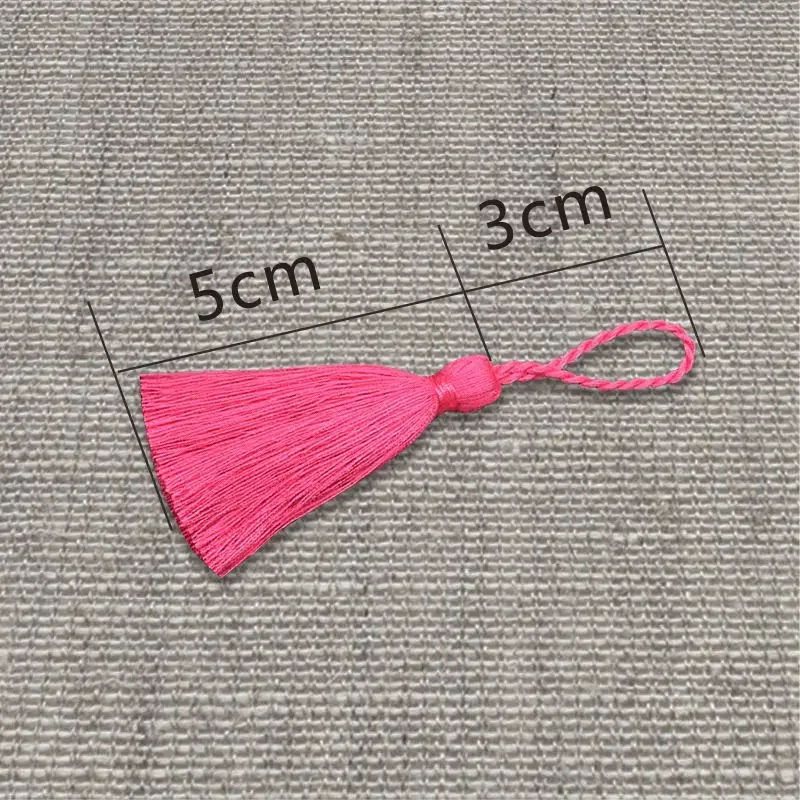 걸이식 루프 북마크가있는 청키 코튼 술, 작은 술, DIY 공예, 보석 만들기 장식, 8cm, 5 개, 10 개