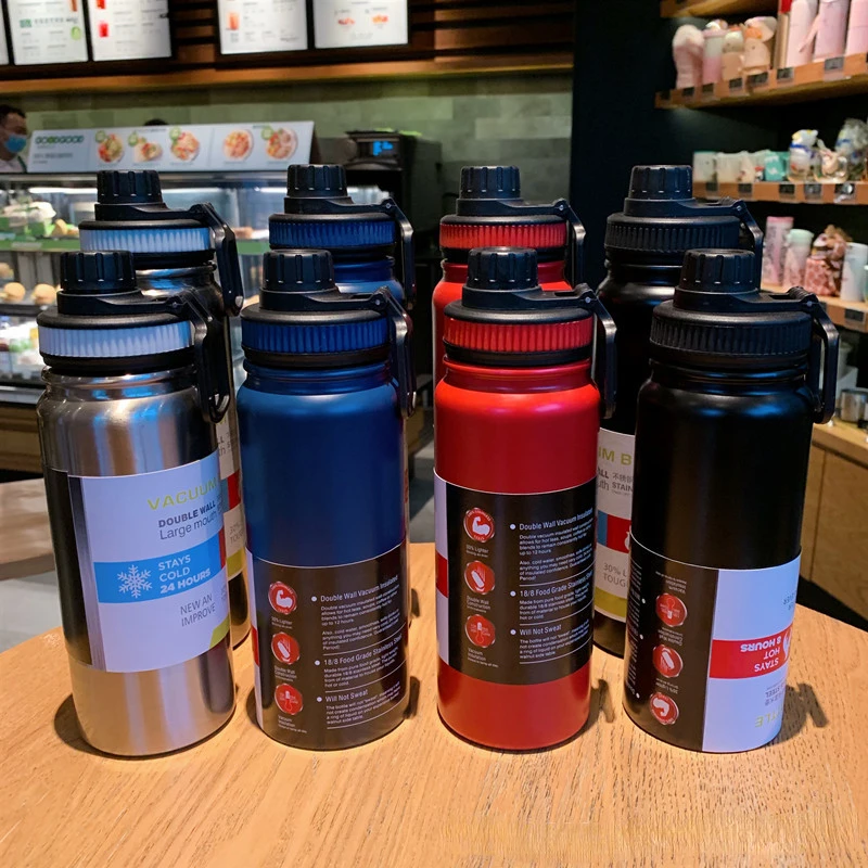 800ML 1000ML Stainless Steel Thermal Water Bottle LED Temperature Display  Vacuum Flask with Rope Tea Filter Insulated Thermos - AliExpress