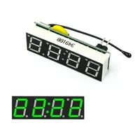 3 In 1 LED DS1302 RX8025T Digital Clock Temperature Voltage Module DIY Time/Thermometer/Voltmeter DC 5-30V 2