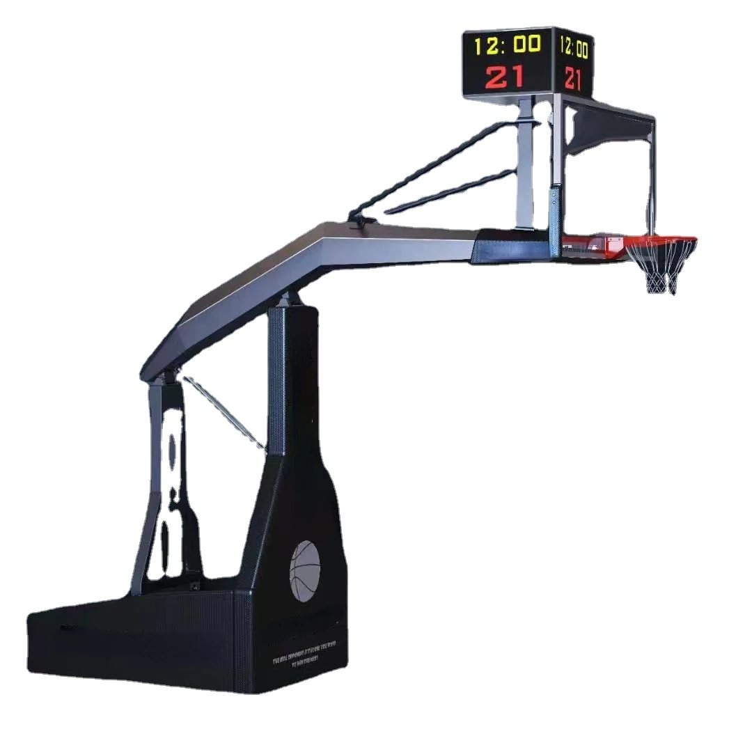 

Intelligent manual electric game hand lift for basketball rack, indoor and outdoor hydraulic pressure