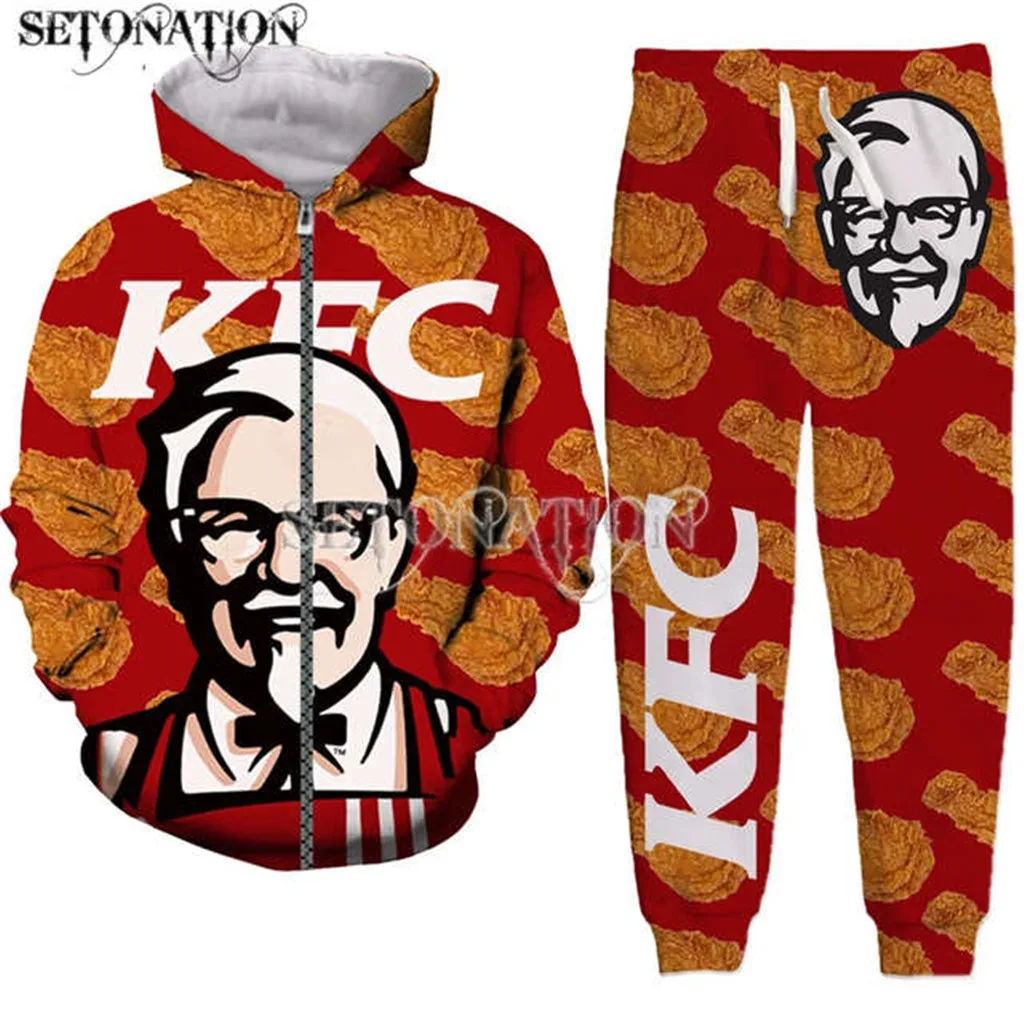Hipster-design-kfc-grandpa Men/women New Fashion Cool 3d Print Fashion  Hoodies/sweatshirt/pants/tracksuit Dropshipping - Men's Sets - AliExpress
