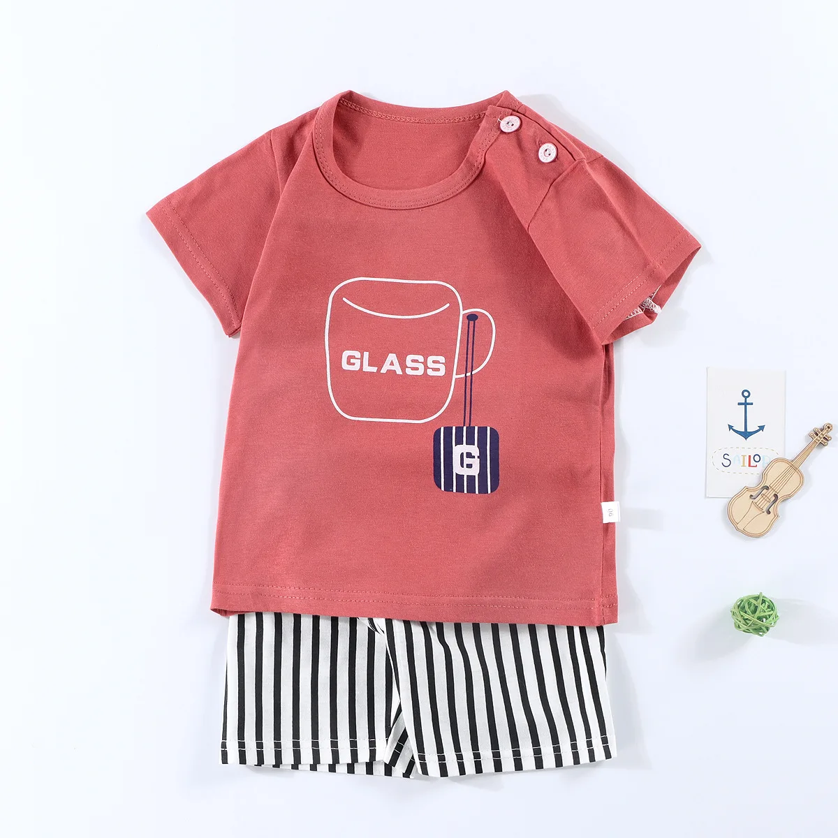 Disney Fashion Children's Day Clothes Set Casual Cartoon Printed T-shirts+pants Baby Girls Boy Tracksuit Infant Toddler Outfits baby dress and set Baby Clothing Set