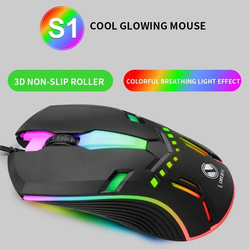 Wired Backlit USB Mouse Competitive Gaming Mouse Notebook Office Luminous