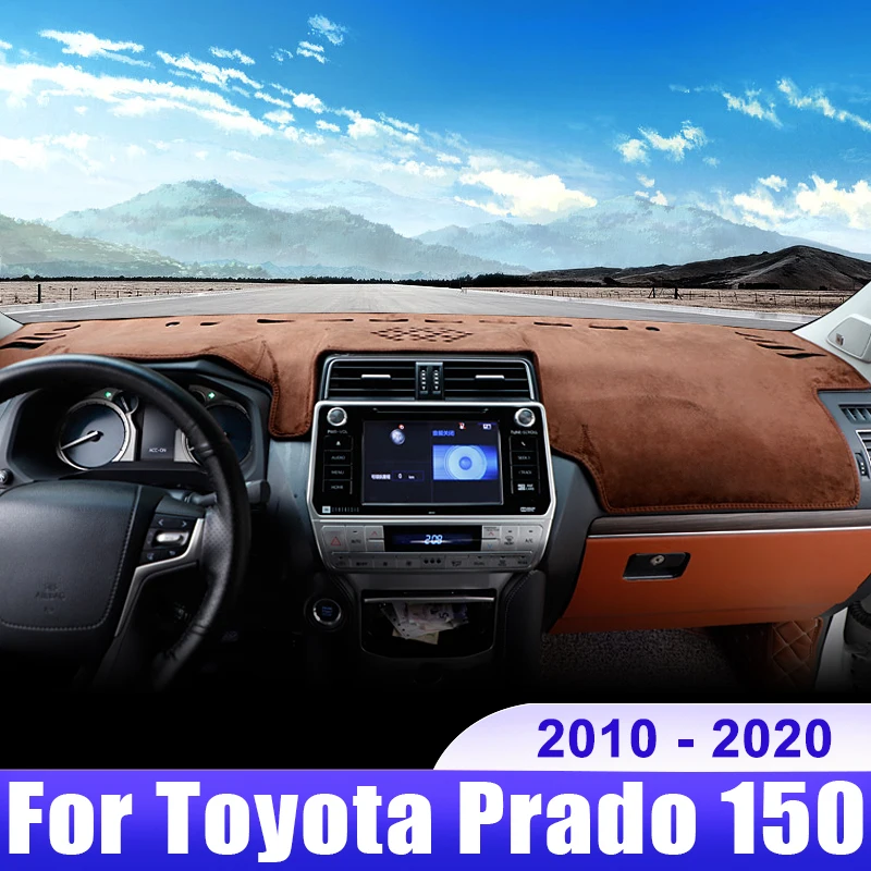 DashMat Dashboard Cover For LC250 Land Cruiser Prado 2024 – Black Flannel Sun Shade