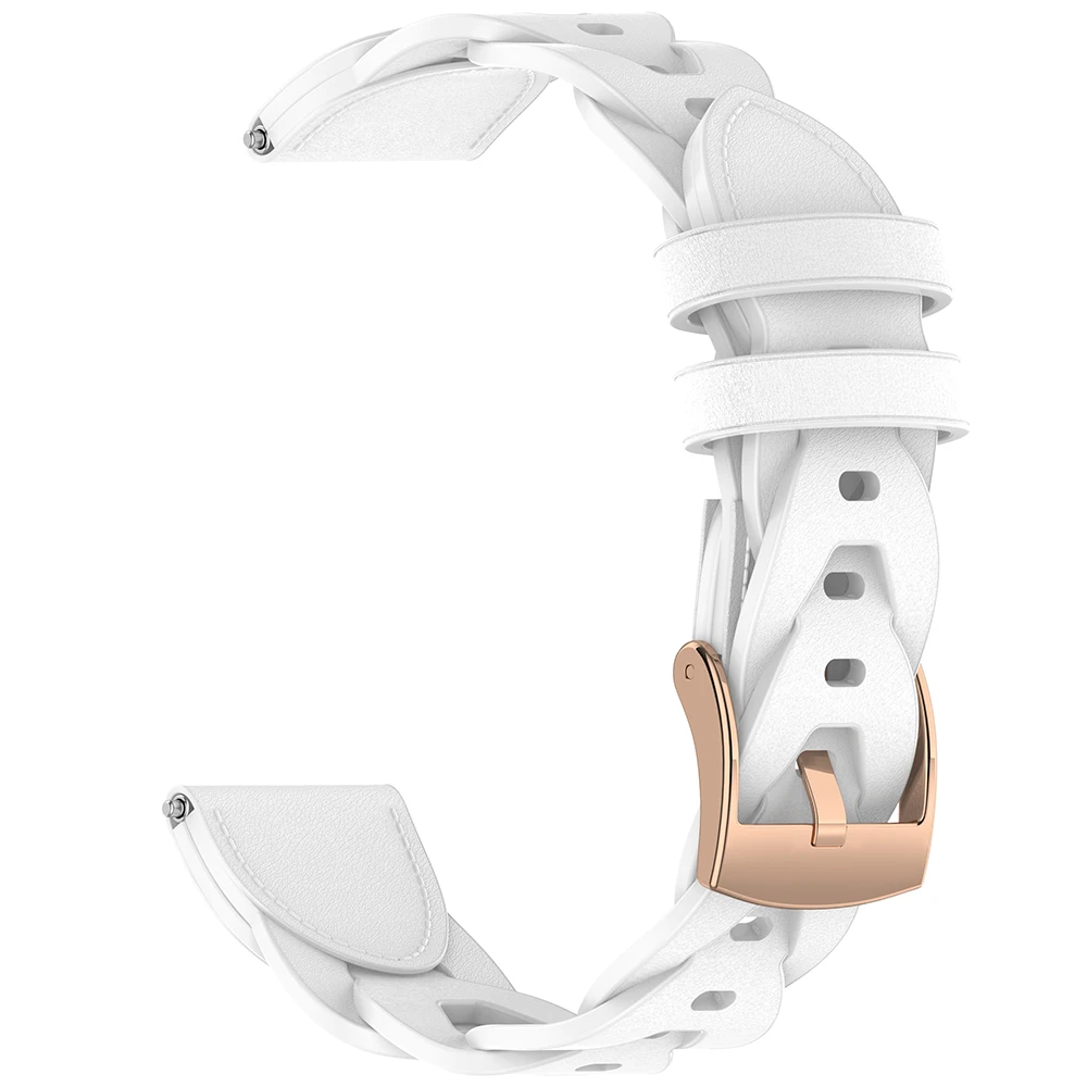 Sporty 18mm Synthetic Leather Strap Wristband