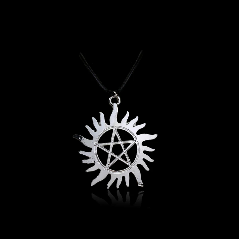 Collana Uomo E Donna Con Ciondolo Pentagramma Sole - Gu Feng Shining - Acciaio Inox 316L - Stile Celtico Classico