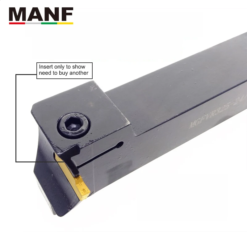 

MANF FGVH425-60/75 Width Groove CNC Lathe Machining Cutting Toolholders Cutter Metal External Parting and Face Grooving Tools