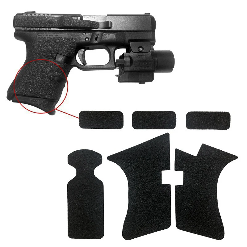 Нескользящая текстурная резиновая клейкая лента для пистолета Gen 1 2 3 4 5 Glock 17 19 20 23