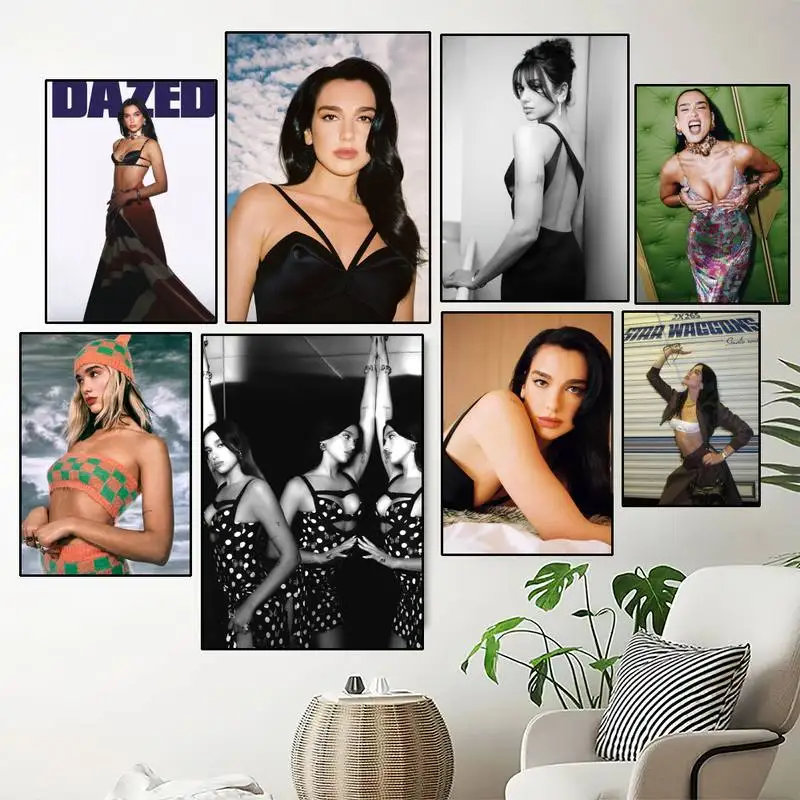 

Певица D-Dua Lipas крутой постер печать настенная живопись спальня гостиная украшение дома