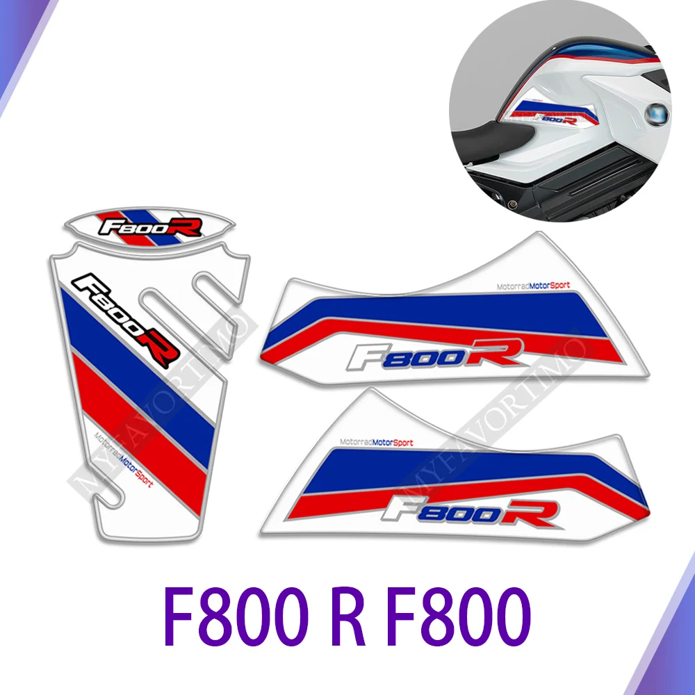 

For BMW F800R F800 F 800 R Motorcycle Stickers Decals Tank Pad Grips Protection Protector Gas Fuel Oil Kit Knee