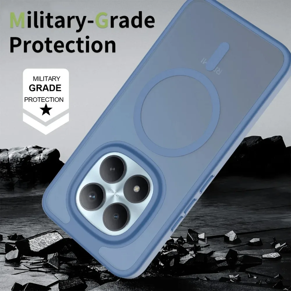 Ultra-Thin Frosted Magnetic Shockproof Case – Soft Silky Smooth Touch