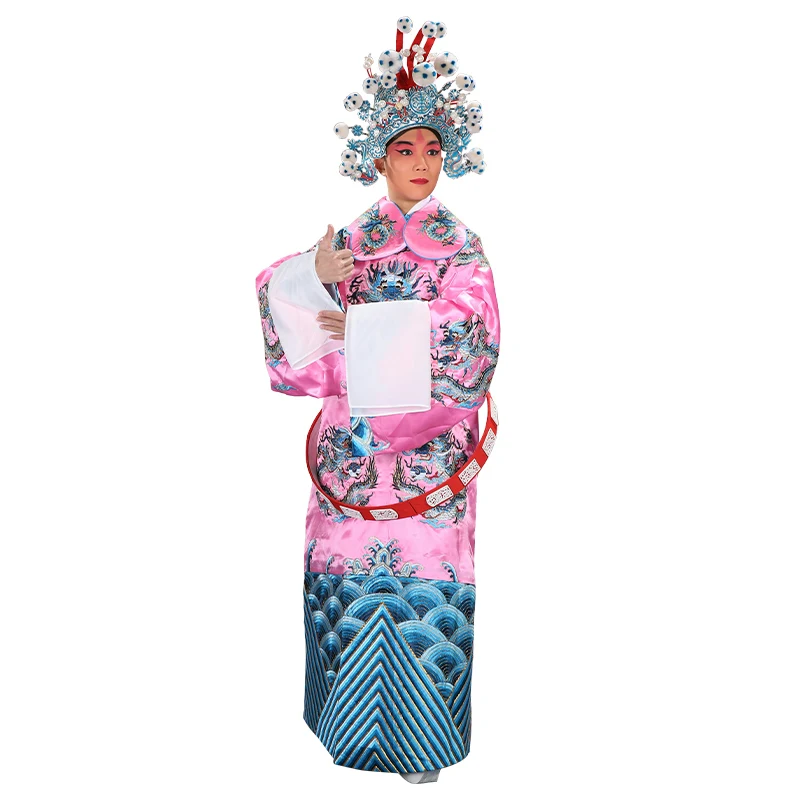 Costume Peking Opera Yue Opera Costume Stage Performance Dragon Robe Embroidered Robe