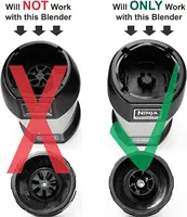 Pièces de rechange lame inférieure Ninja 6 ailerons femelle pour mélangeur Nutri Ninja Auto iQ BL480 BL480D BL482 BL456 BL660 BL663 BL770 4