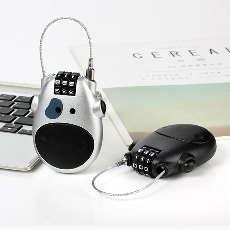 

Mini Portable Retractable Wire Rope Steel Code Cable Lock Suitcase Motorcycle Helmet Bicycle Bag Storage Basket Code Lock