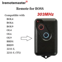 For Boss 303MHz Compatible with Guardian BHT4 BRD1 BOL4 BOL6 Steel-Line 2211L BHT4 BOL4 BRD1 Garage Remote Replacement 1