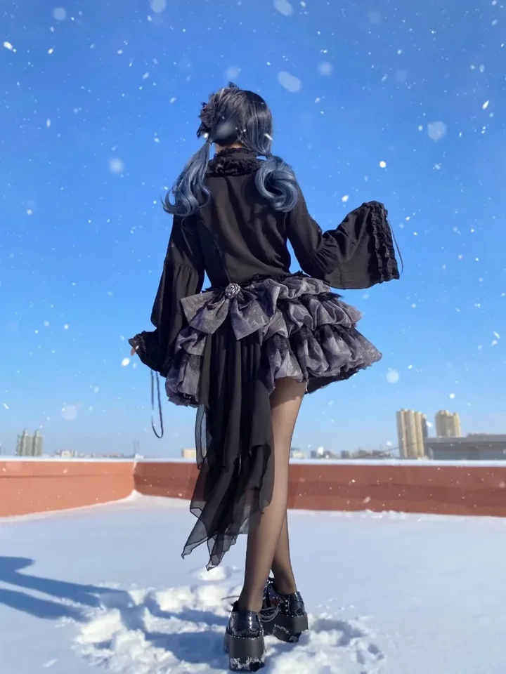 Japanese Original Lolita Style Stand-up Collar Long-sleeved