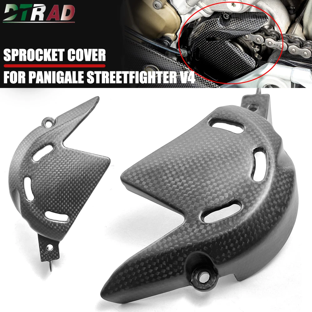 Copri Pignone Moto Per Ducati Panigale V4 V4S Streetfighter V4 Accessori In Fibra Di Carbonio Protezione Catena Motore Protezione Cappuccio