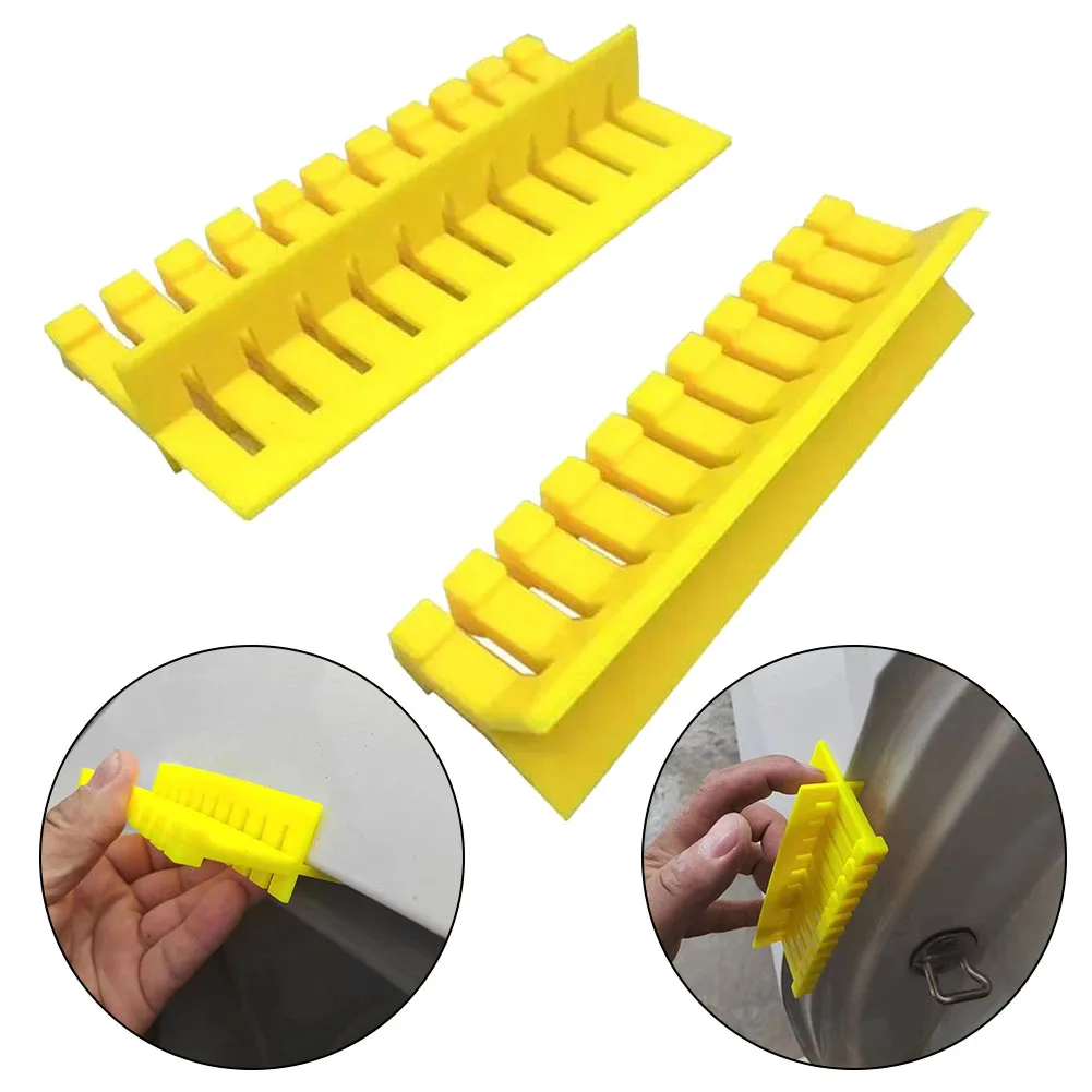 

2pcs Paintless Glue Puller Tabs Auto Car Paintless Dent Repair Removal Tool Kit Quick And Easy Dent Repairing Yellow Plastic