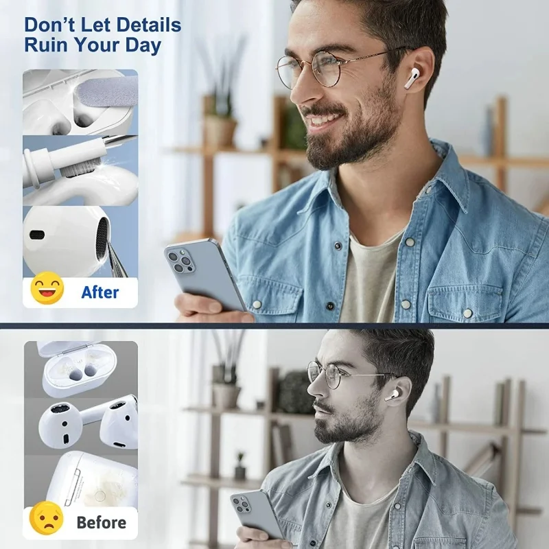 Wireless Earphone Cleaning Kit For Earbuds And Case Maintenance_voghion.com
