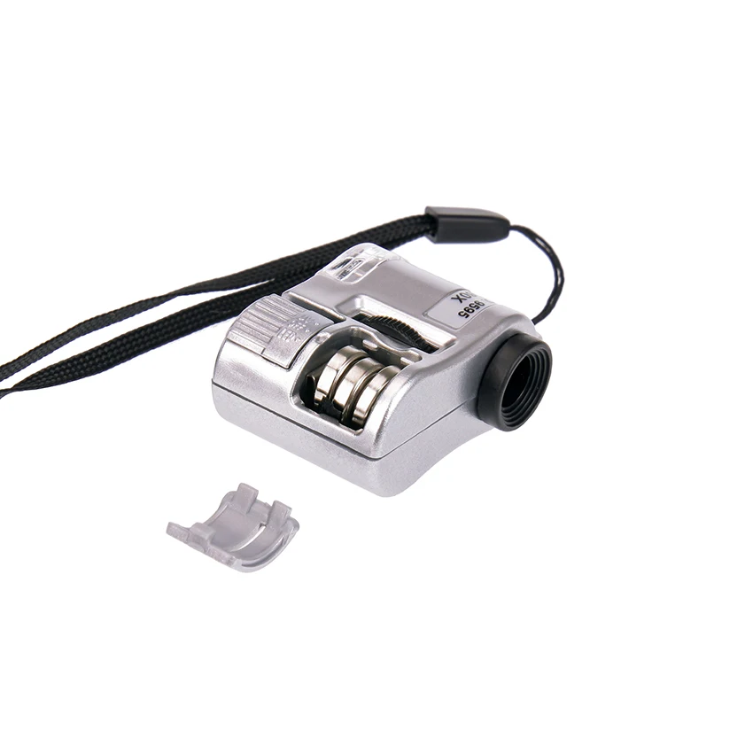 60X Handheld Magnifying Glass Mini Pocket Microscope Loupe Currency Detector Jeweler Magnifier With LED Light magnifying glass jewelry magnifier jewelry magnifying glass