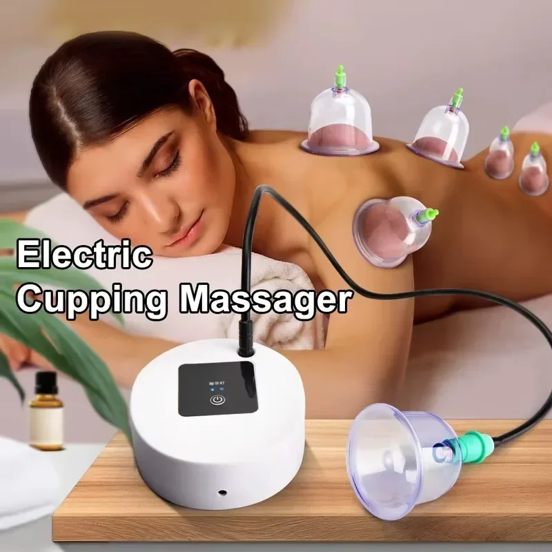 Electric Cupping Therapy Set Machine with Pump, Professional 12 Vacuum Suction Cups, Electric Universal Cupping Kit for Homeuse