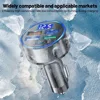 Multi Ports USB C Car Charger Fast Charging Phone Adapter in Car with Voltage Display For iPhone Samsung Huawei Android Phone 4