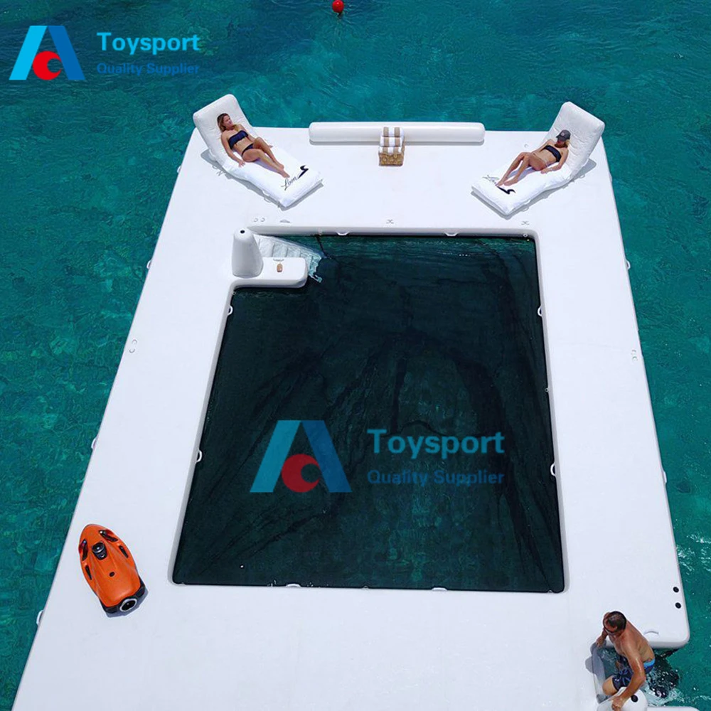 

Yacht Inflatable Floating Ocean Lake Sea Swimming Pool with Anti Jellyfish Net