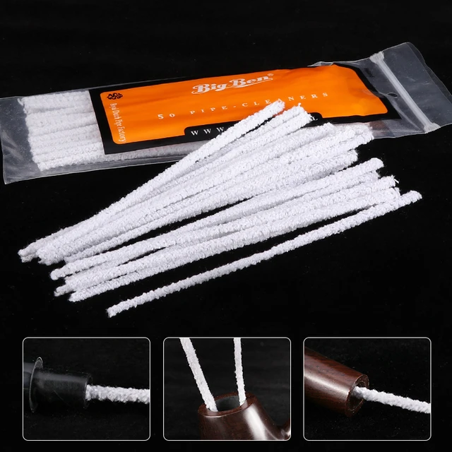 100pcs/pack Cotton Smoking Pipe Cleaners Smoke Tobacco Pipe Cleaning Tool  White Cigarette Holder Accessories - AliExpress
