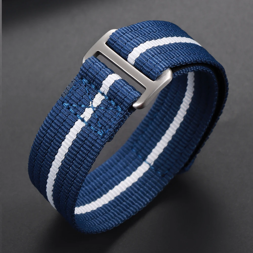 Nylon Hook and Loop Fastener Military Sport Watch Band - 20mm/22mm
