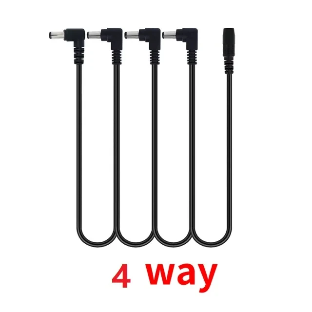 Enhanced Guitar Pedal Power Supply Adapter - Reinforced Noiseless Daisy Chain Cable 9V DC 1A (1 to 10 Outputs)