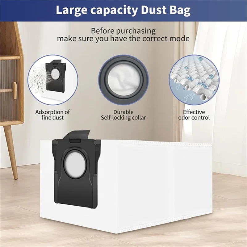 A52Q-Accessories For Dreame L40/X40 Ultra Robot Vacuum Replacement Parts Rubber Main Side Brush Cloth Dust Bag HEPA Filter