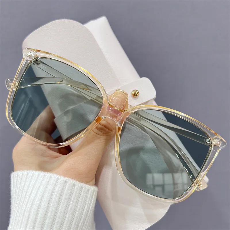 Oulylan Oversized Square Sunglasses Women Fashion Vintage Big Frame Sun Glasses Men Driving Goggles Shades UV400 Korean Style reader sunglasses