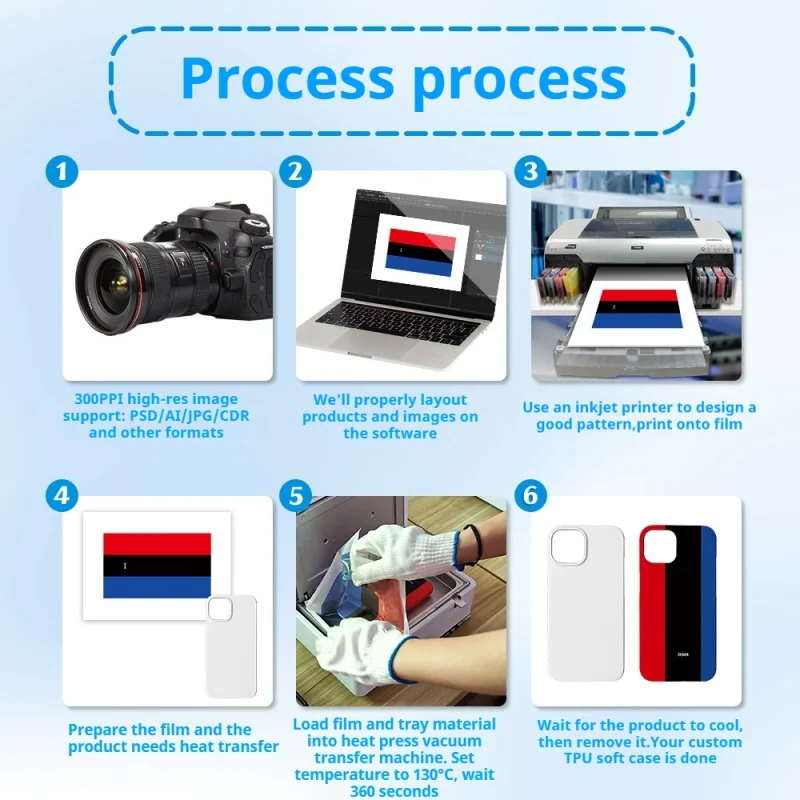 DIY 열전사 기계 휴대용 3D 기계 필름 쉘 진공 열 승화 전사 사무용 전자제..