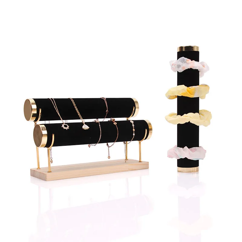 Removable Bracelet Stand 2 Layer Jewelry Display Rack for Trinket Bangle Watch Jewelry Shop Bracelet Home Organizer Tower