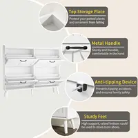 Shoe Cabinet Storage for Entryway, Hidden Slim Shoe Organizer, Shoe Cabinet with 4 Flip Drawers, Narrow Shoe, Customized 5