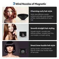 Sèche-cheveux professionnel haute vitesse 110000 tr/min, sans balais, ions négatifs, 1800W, puissant, faible bruit, 5 en 1, sèche-cheveux de salon 3