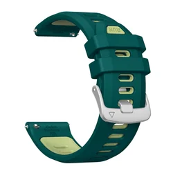 Silicone Sports Strap - 20mm Bracelet Watchband Accessory - 1pcs 20mm (Green yellow)