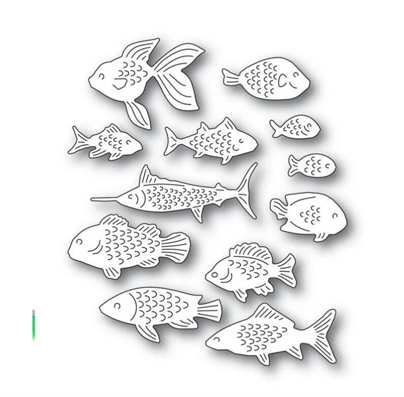 fish metal cutting dies cut die mold Scrapbooking paper craft knife mould blade punch Embossing stencils