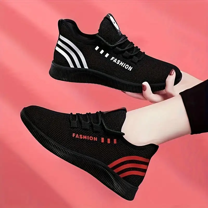 

Women's Mesh Sports Shoes, Breathable & Lightweight Lace Up Low Top Running Shoes, Casual Walking Sneakers