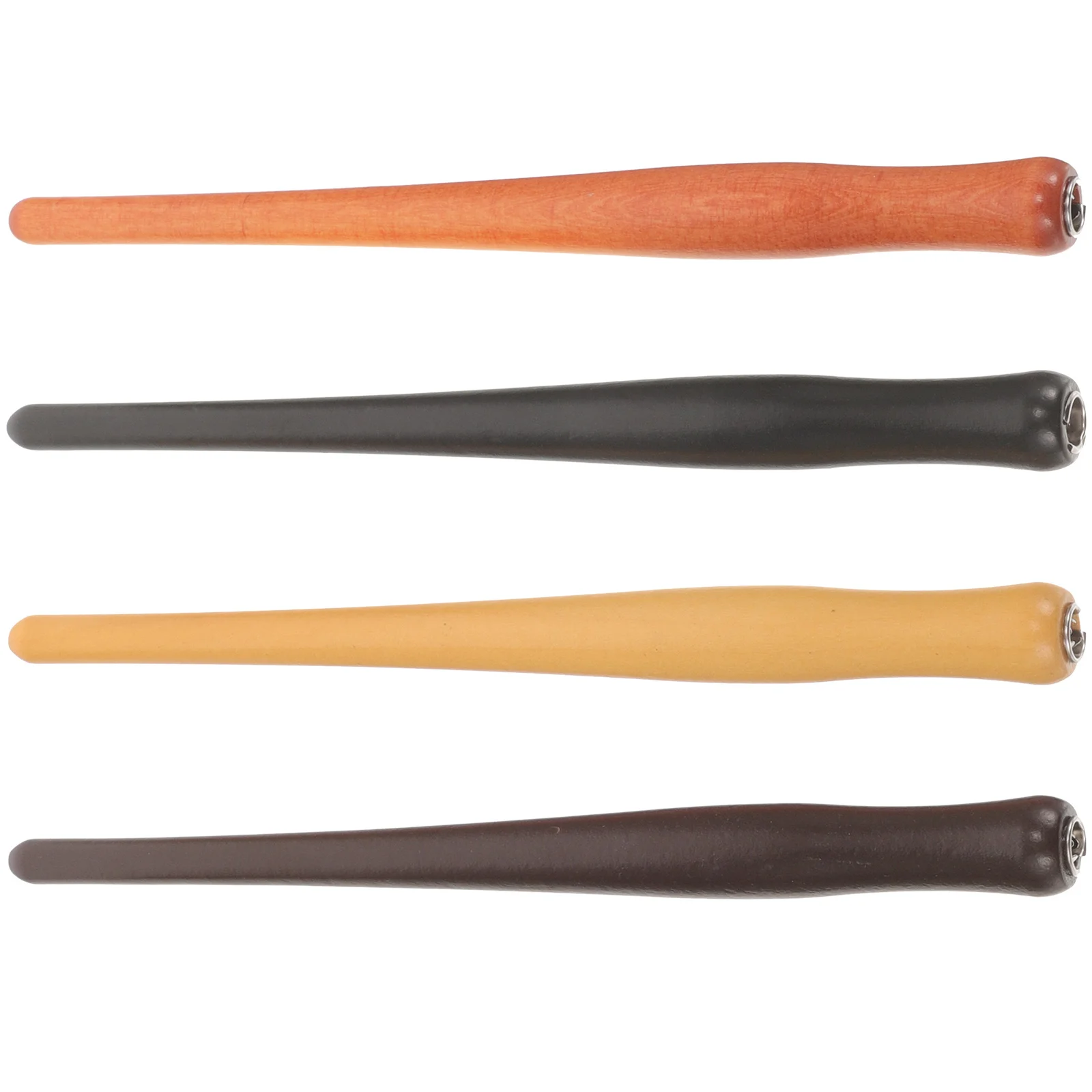 

4 Pcs Wooden Dip Pen Holder Supplies Ink Penholder Writing Accessory Comics Present