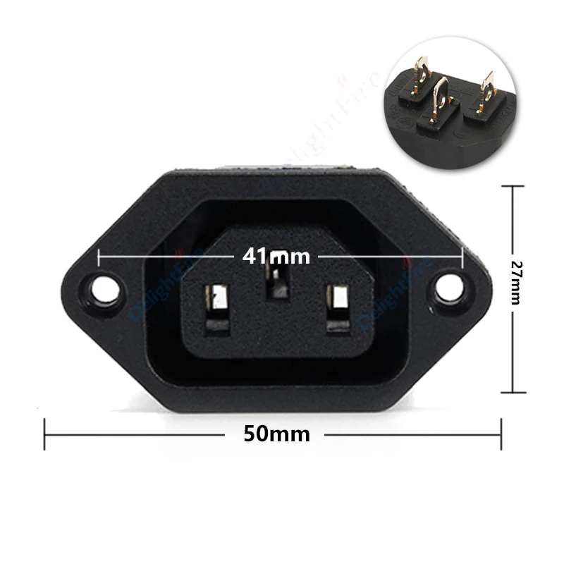 Lot De 2 Adaptateurs Prise IEC C14 Mâle à Connexion Rapide - 10A 250V, Pour Ordinateur, Serveur, Imprimante - Câblage Facile Sans Outil