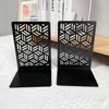 2pcs Crafted Door Book Ends Heavy Duty Bookends Book Lovers Collection Non-Slip Metal Bookends Office Home Desktop Bookends 1